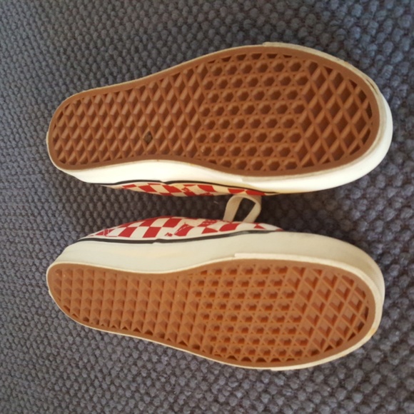 Vans Style 44 Ultra Cush Unisex White Red Checkered Shoes - Picture 6 of 8